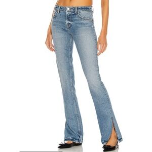 Grlfrnd Hailey Low Rise Slim Boot With Slit Jeans in Melrose Size 27
